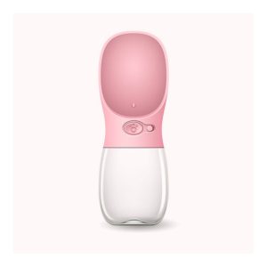 Compact Dog Water Cup - Main Compact dog water cup shown in pink