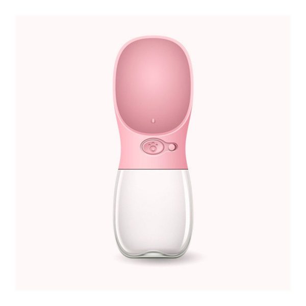 Compact dog water cup shown in pink