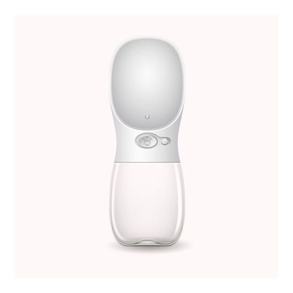 Compact dog water cup shown in white