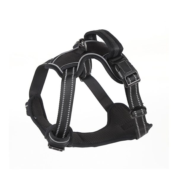 No Pull Reflective Dog Harness - Angle Reflective dog harness shown from a second angle