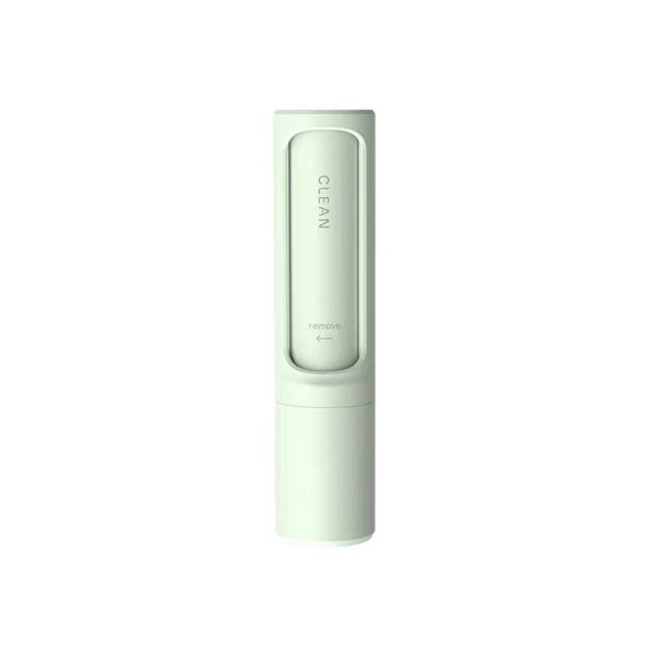 Reusable Pet Hair Remover Brush - Angle Reusable pet hair remover brush shown in green