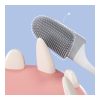 Close view of a silicone finger toothbrush for dogs